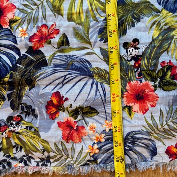 Disney Tommy Bahama Micky Dress Size M Blue Linen sleeveless - Picture 10 of 12